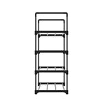 Artiss Shoe Rack Stackable 4 Tiers 80cm Shoes Shelves Storage Stand Black - Furniture > Living Room