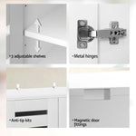 Artiss Shoe Rack Storage Cabinet 20 Pairs 5-tier White Alster - Furniture > Living Room > Shoe Storage