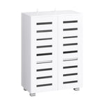 Artiss Shoe Rack Storage Cabinet 20 Pairs 5-tier White Alster - Furniture > Living Room > Shoe Storage