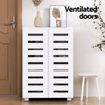 Artiss Shoe Rack Storage Cabinet 20 Pairs 5-tier White Alster - Furniture > Living Room > Shoe Storage