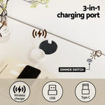 Artiss Smart Bedside Table LED Wireless Charging Ada - Furniture > Bedroom > Bedside Tables