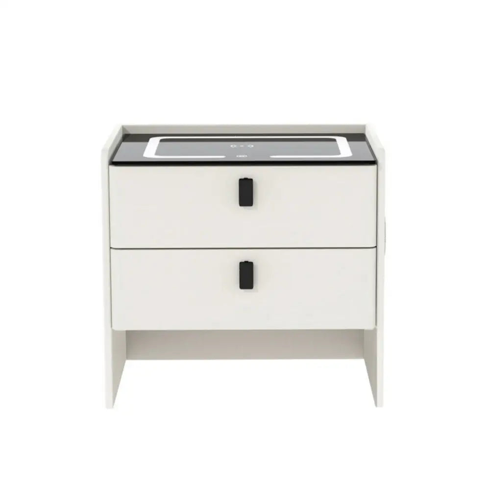Artiss Smart Bedside Table Wireless Charging - BESS White - Furniture > Bedroom > Bedside Tables