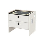 Artiss Smart Bedside Table Wireless Charging - BESS White - Furniture > Bedroom > Bedside Tables