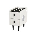 Artiss Smart Bedside Table with Wireless Charging - AIDA White - Furniture > Bedroom > Bedside Tables