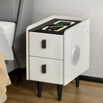 Artiss Smart Bedside Table with Wireless Charging - AIDA White - Furniture > Bedroom > Bedside Tables