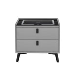 Artiss Smart Bedside Table with Wireless Charging - AIKA Grey - Furniture > Bedroom > Bedside Tables