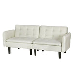 Artiss Sofa Bed 192CM Beige Faux Linen Fabric - Furniture > Living Room