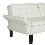 Artiss Sofa Bed 192CM Beige Faux Linen Fabric - Furniture > Living Room