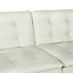 Artiss Sofa Bed 192CM Beige Faux Linen Fabric - Furniture > Living Room