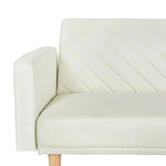 Artiss Sofa Bed 195CM Beige Faux Linen - Furniture > Living Room