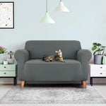 Artiss Sofa Cover Couch Covers 2 Seater Stretch Grey - Furniture > Sofas