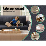 Artiss Sofa Cover Couch Covers 3 Seater 100% Water Resistant Dark Grey - Furniture > Sofas