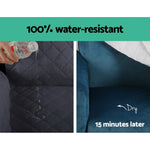 Artiss Sofa Cover Couch Covers 3 Seater 100% Water Resistant Dark Grey - Furniture > Sofas
