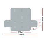 Artiss Sofa Cover Couch Covers 3 Seater 100% Water Resistant Grey - Furniture > Sofas