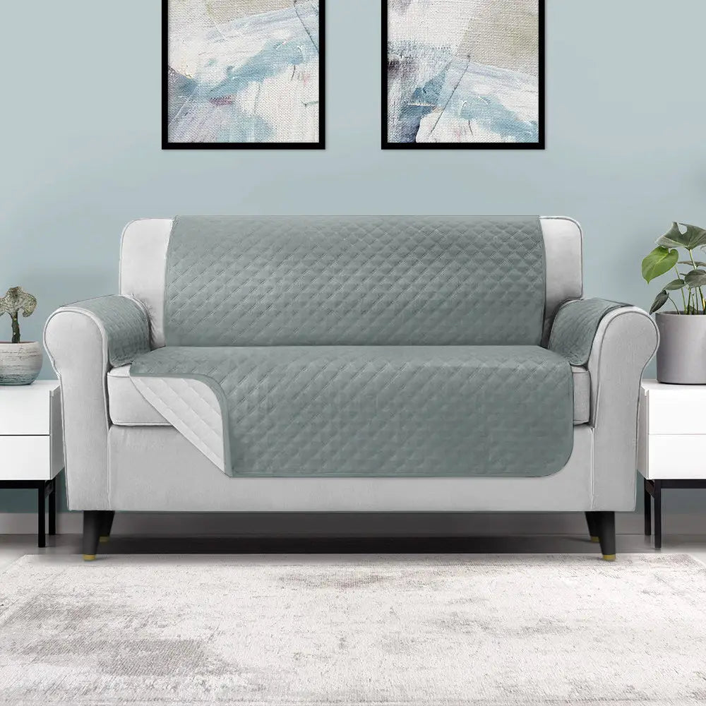 Artiss Sofa Cover Couch Covers 3 Seater 100% Water Resistant Grey - Furniture > Sofas