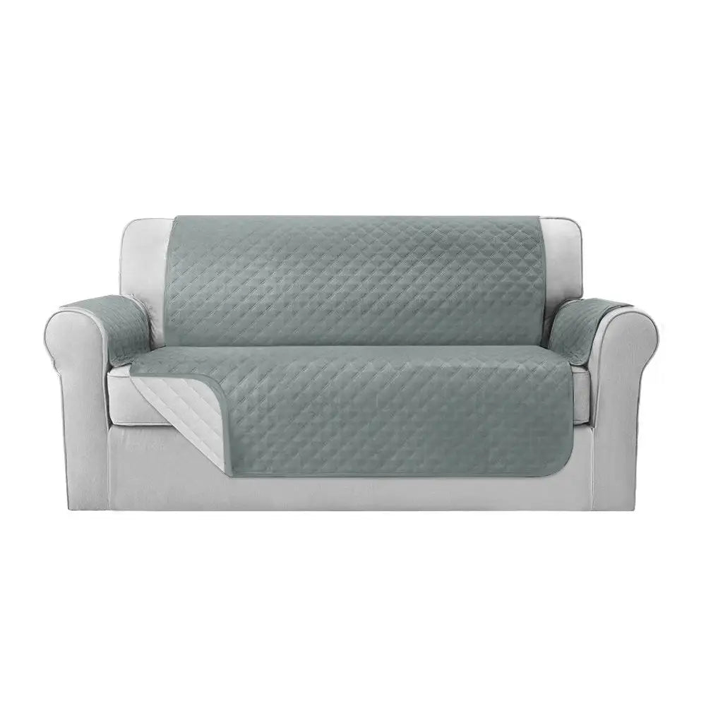 Artiss Sofa Cover Couch Covers 3 Seater 100% Water Resistant Grey - Furniture > Sofas