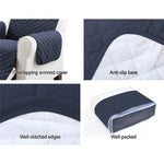 Artiss Sofa Cover Couch Covers 3 Seater Quilted Dark Grey - Furniture > Sofas