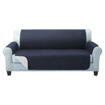 Artiss Sofa Cover Couch Covers 3 Seater Quilted Dark Grey - Furniture > Sofas