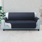 Artiss Sofa Cover Couch Covers 3 Seater Quilted Dark Grey - Furniture > Sofas