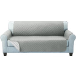 Artiss Sofa Cover Couch Covers 3 Seater Quilted Grey - Furniture > Sofas