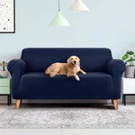 Artiss Sofa Cover Couch Covers 3 Seater Stretch Navy - Furniture > Sofas