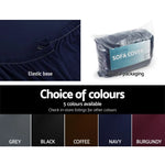 Artiss Sofa Cover Couch Covers 3 Seater Stretch Navy - Furniture > Sofas