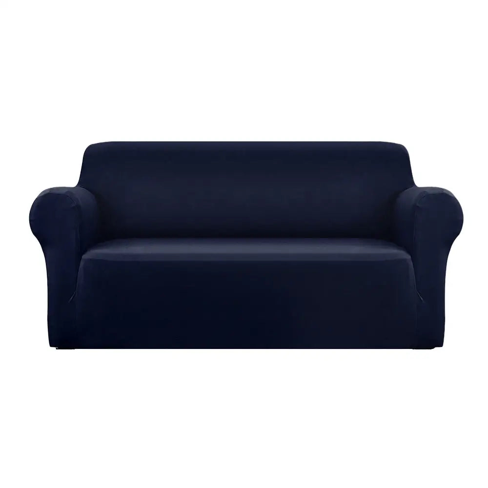 Artiss Sofa Cover Couch Covers 3 Seater Stretch Navy - Furniture > Sofas