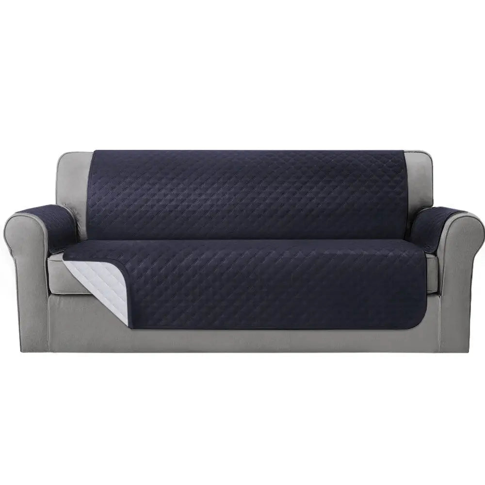 Artiss Sofa Cover Couch Covers 4 Seater 100% Water Resistant Dark Grey - Furniture > Sofas