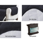 Artiss Sofa Cover Couch Covers 4 Seater 100% Water Resistant Dark Grey - Furniture > Sofas