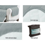 Artiss Sofa Cover Couch Covers 4 Seater 100% Water Resistant Grey - Furniture > Sofas