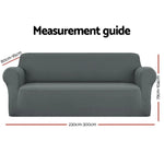 Artiss Sofa Cover Couch Covers 4 Seater Stretch Grey - Furniture > Sofas