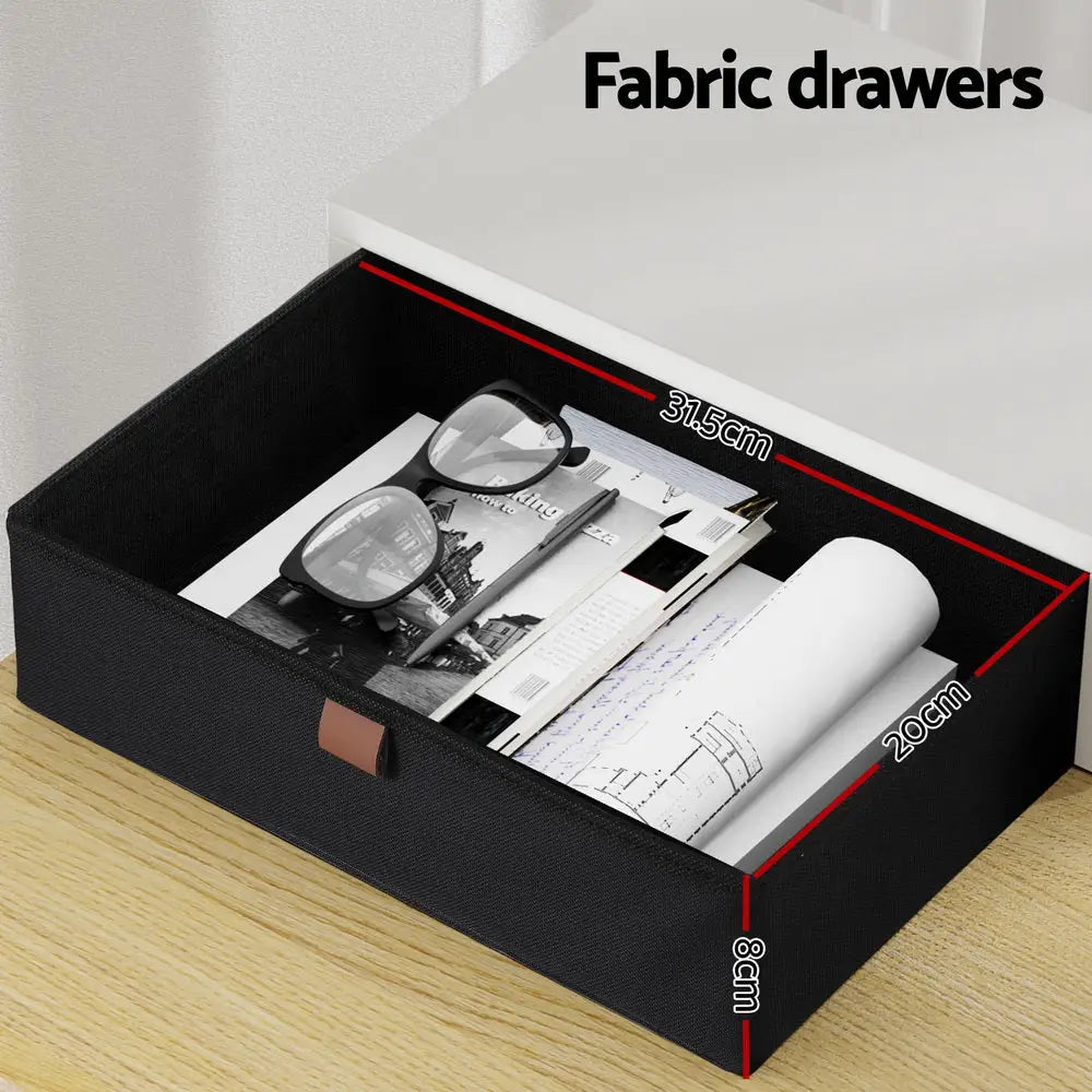 Artiss Standing Desk Desktop Storage Rack Shelf Removable Bookshelf Drawer 120cm - Furniture > Office > Desks