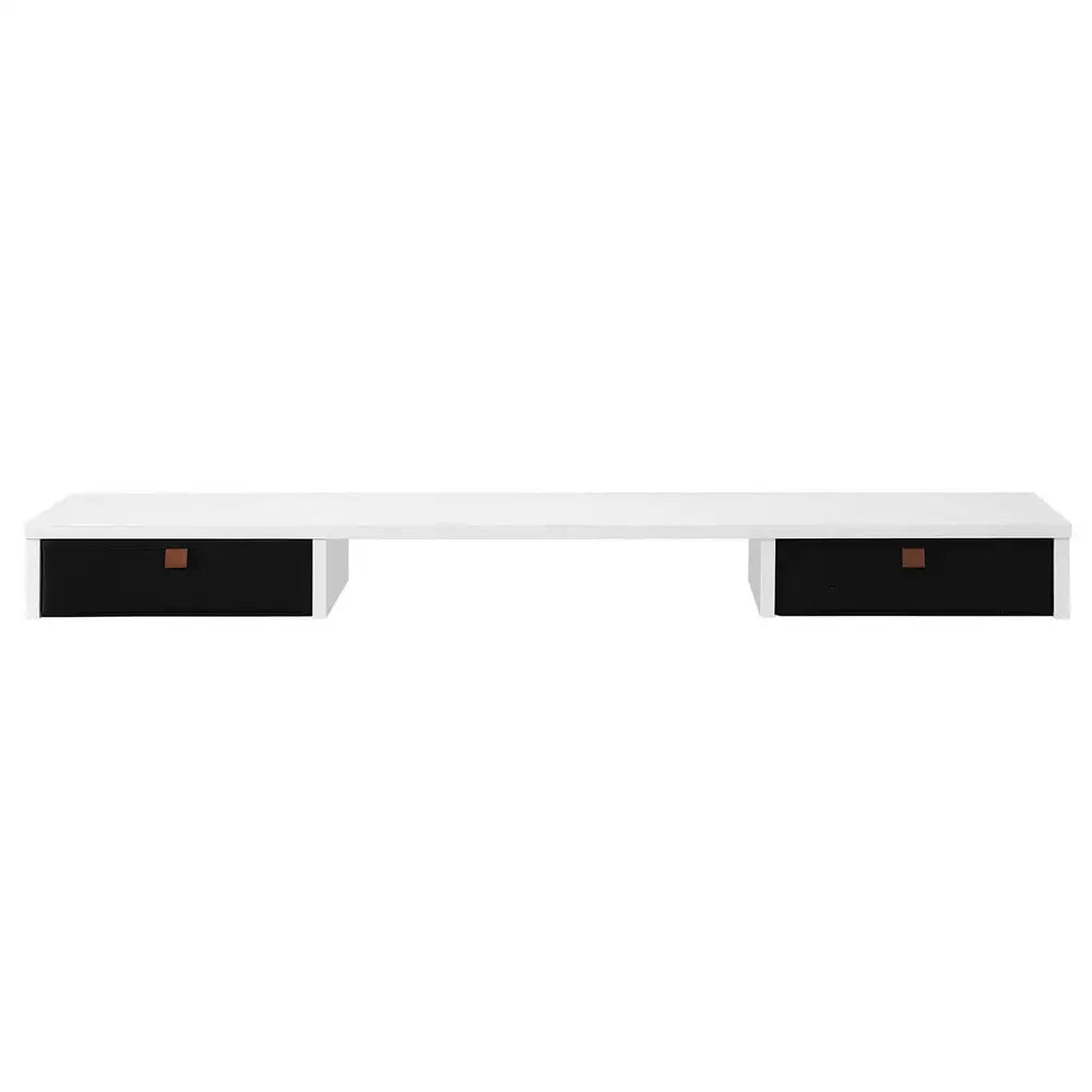 Artiss Standing Desk Desktop Storage Rack Shelf Removable Bookshelf Drawer 120cm - Furniture > Office > Desks