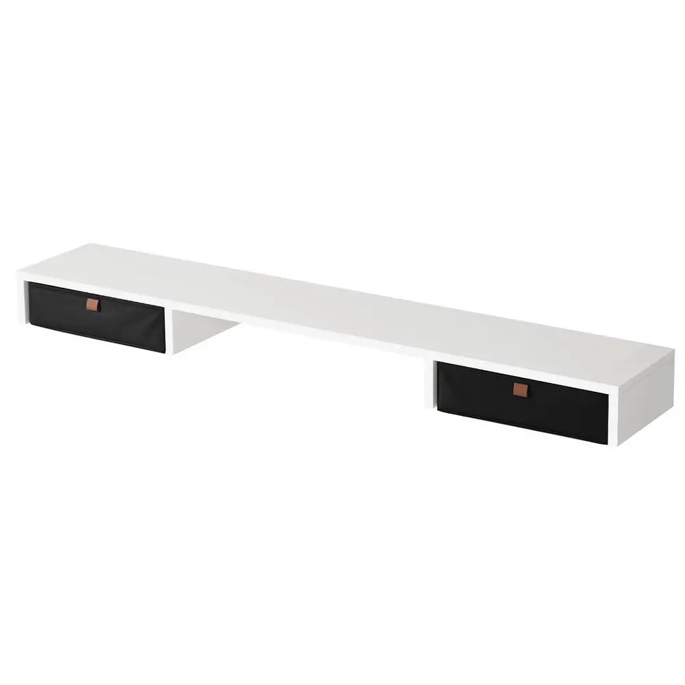 Artiss Standing Desk Desktop Storage Rack Shelf Removable Bookshelf Drawer 120cm - Furniture > Office > Desks
