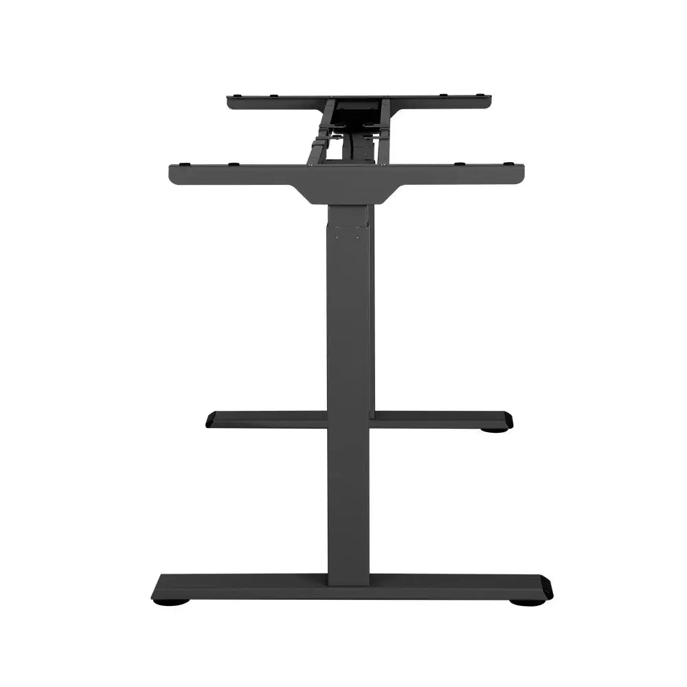 Artiss Standing Desk Frame Only Dual Motor Motorised Black - Furniture > Office