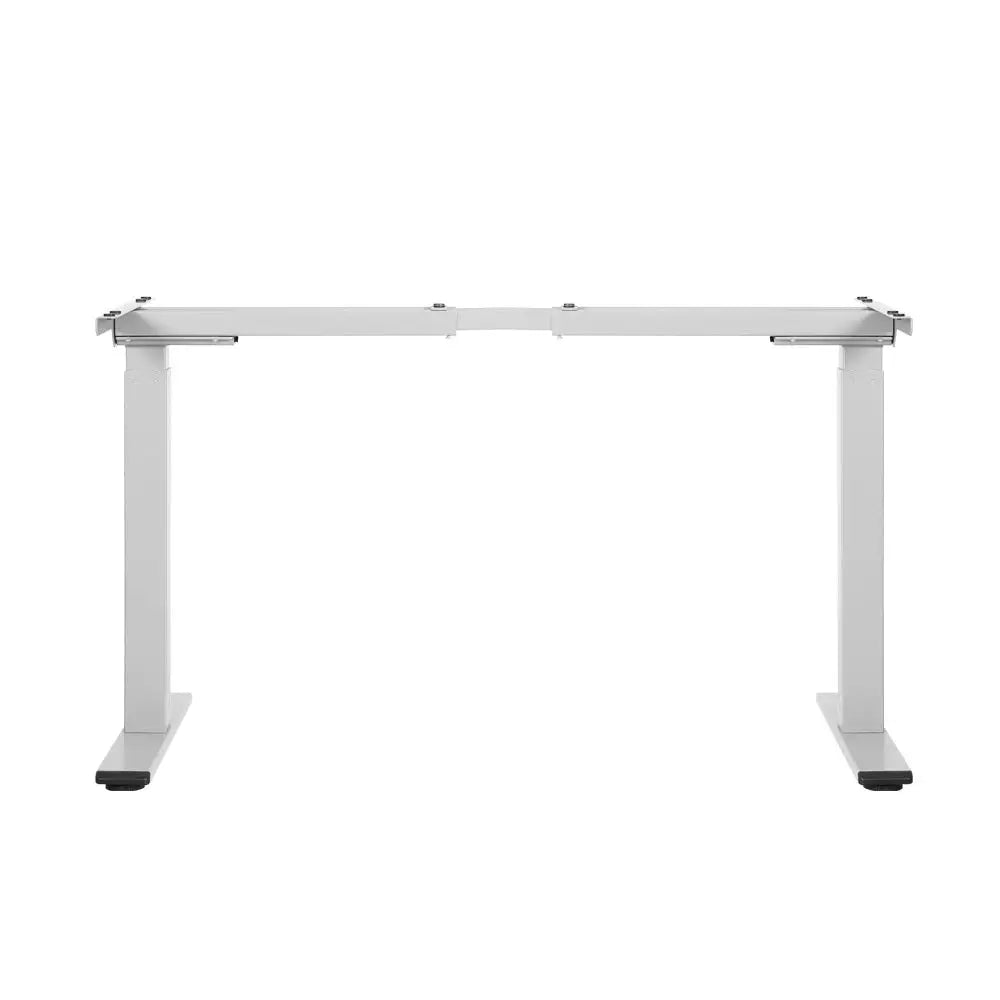 Artiss Standing Desk Frame Only Dual Motor Motorised White - Furniture > Office