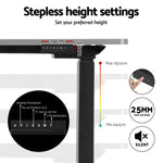 Artiss Standing Desk Frame Only L-shape Motorised - Furniture > Office > Desks