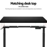 Artiss Standing Desk Frame Only L-shape Motorised - Furniture > Office > Desks