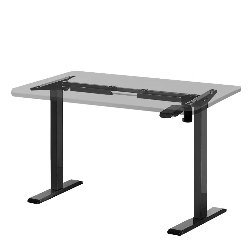 Artiss Standing Desk Frame Only Motorised Black - Furniture > Office