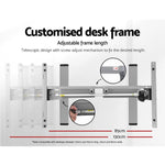 Artiss Standing Desk Frame Only Motorised Grey - Furniture > Office