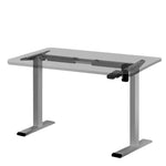 Artiss Standing Desk Frame Only Motorised Grey - Furniture > Office