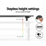 Artiss Standing Desk Frame Only Motorised White - Furniture > Office