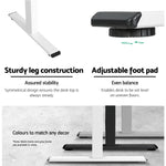 Artiss Standing Desk Frame Only Motorised White - Furniture > Office