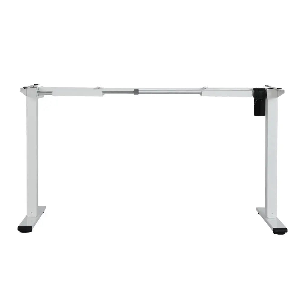 Artiss Standing Desk Frame Only Motorised White - Furniture > Office