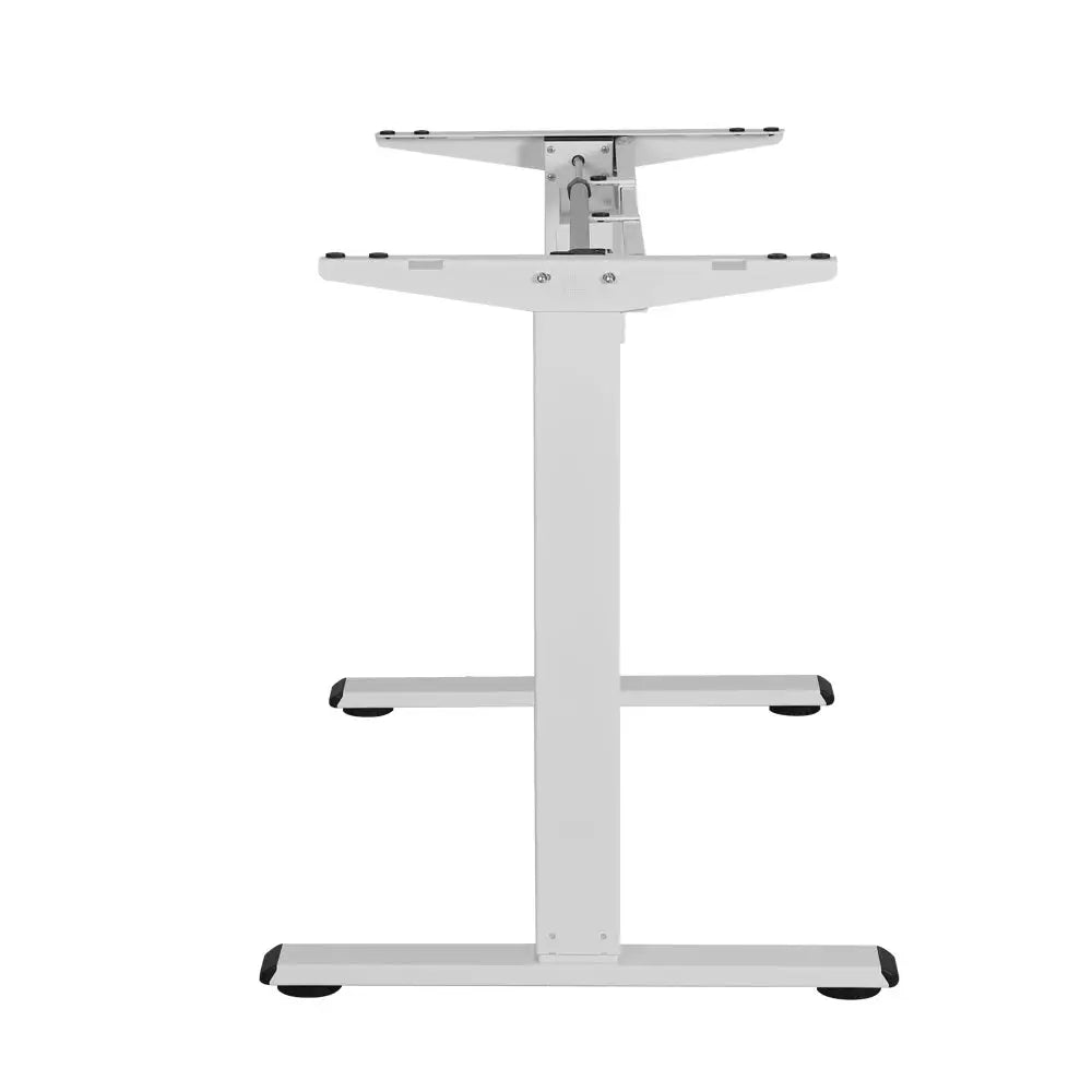 Artiss Standing Desk Frame Only Motorised White - Furniture > Office