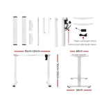 Artiss Standing Desk Frame Only Motorised White - Furniture > Office