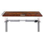 Artiss Standing Desk Motorised 120CM Rustic Brown - Furniture > Office