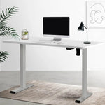 Artiss Standing Desk Motorised 120CM White - Furniture > Office