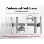 Artiss Standing Desk Motorised 140CM Black - Furniture > Office