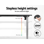 Artiss Standing Desk Motorised 140CM Black - Furniture > Office